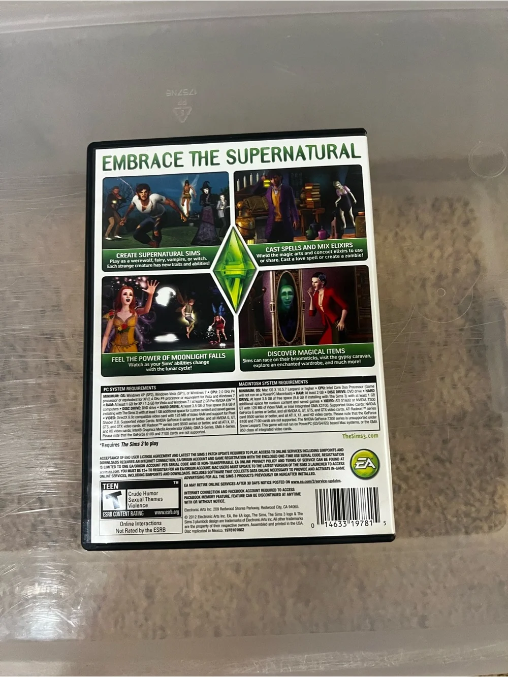 The Sims 3: Supernatural Expansion Pack - EA - White & Green